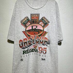 Vintage 90s Grey Cup Regina 1995 CFL Vintage Canadian Football Shirt